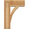 Ekena Millwork Thorton Block Rough Sawn Bracket w/ Offset Brace, Western Red Cedar, 8"W x 20"D x 28"H BKT0806X20X28THR05RWR - alternate 4